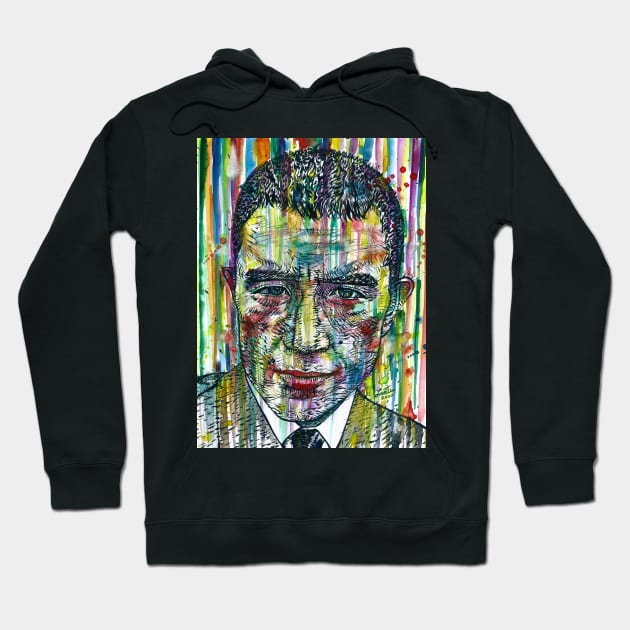 YUKIO MISHIMA watercolor and ink portrait.2 Hoodie by lautir